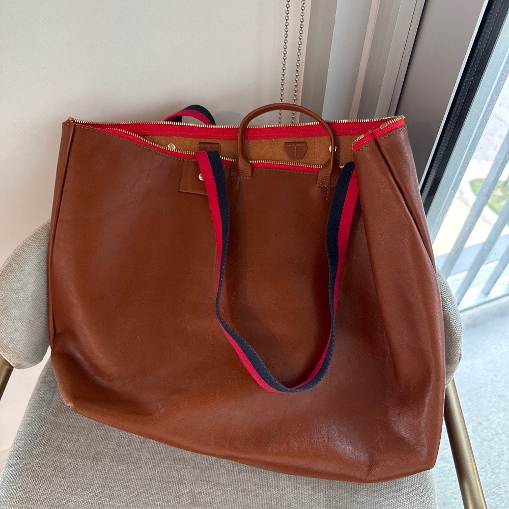Clare V Le Zip Tote - Brown
